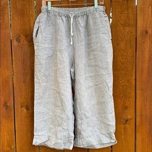 Flax | 100% Linen Cropped Pants